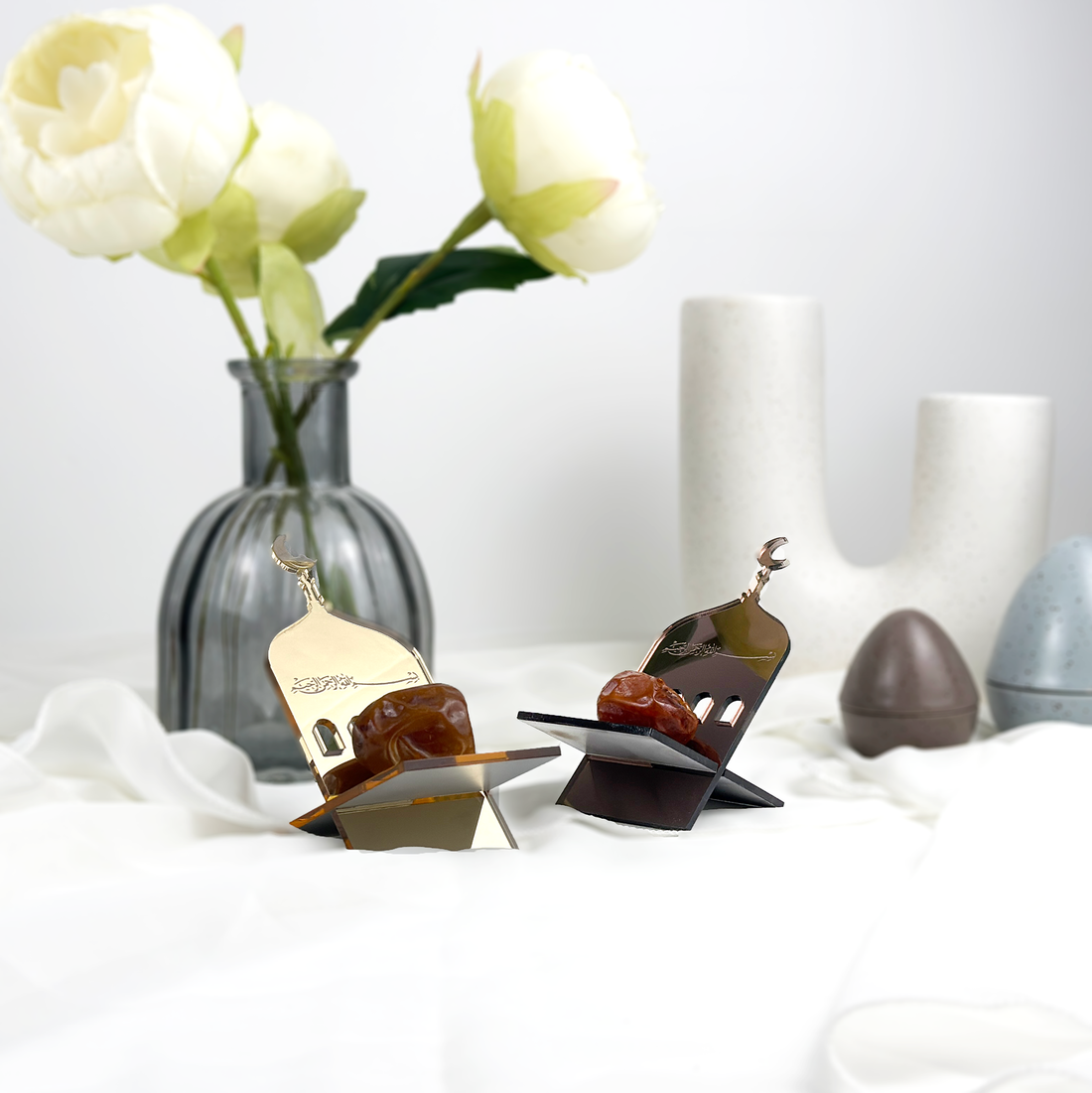 Ensemble de 6 porte-dates élégants – Parfait pour les repas de tous les jours et les occasions spéciales, le Ramadan, l'Aïd !