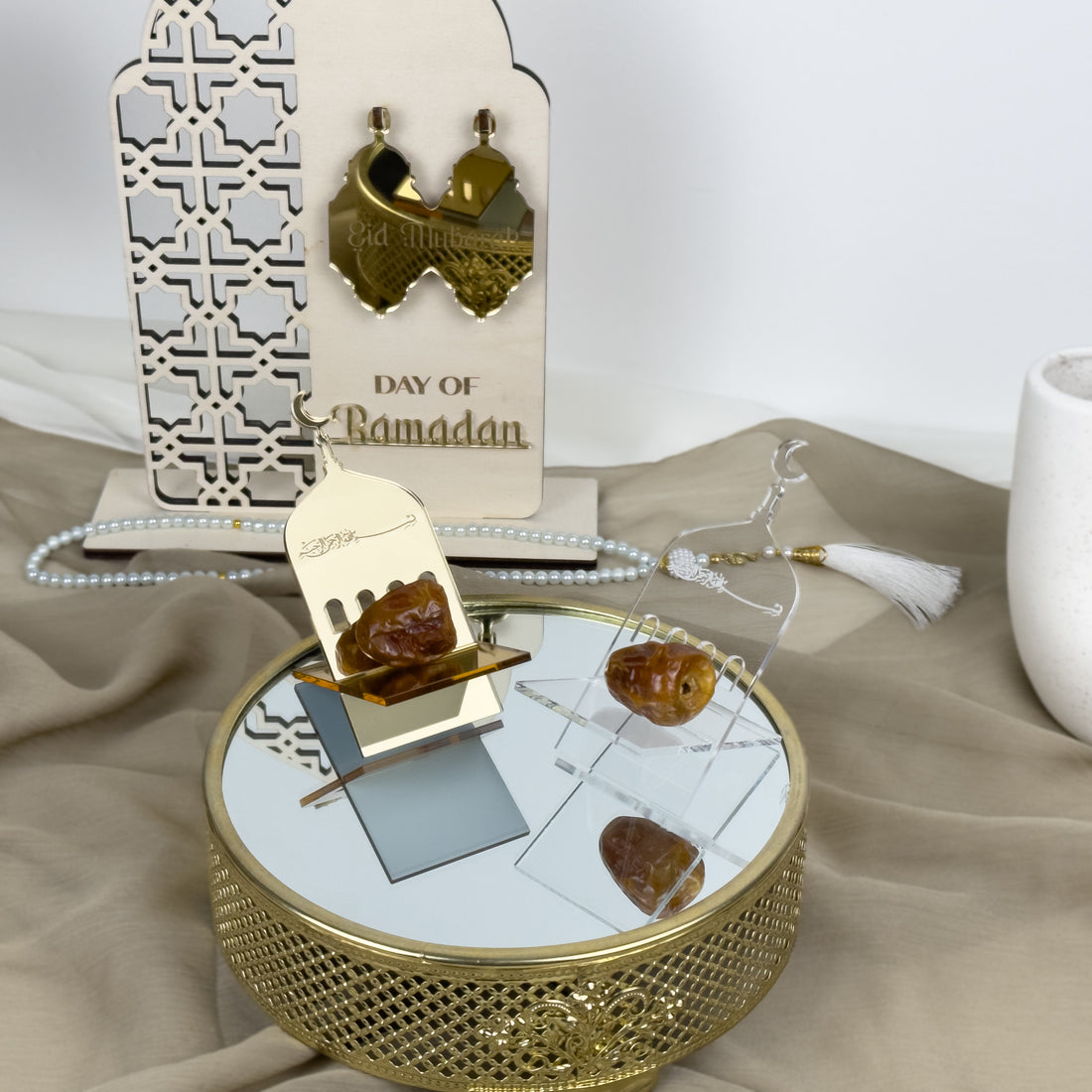 Ensemble de 6 porte-dates élégants – Parfait pour les repas de tous les jours et les occasions spéciales, le Ramadan, l'Aïd !