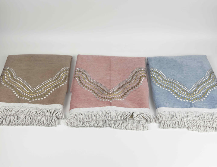 Abu Dhabi Pastel Prayer Rug – Minimalist Mosque Motif, Soft-Touch Microfibre, 120 × 70 cm