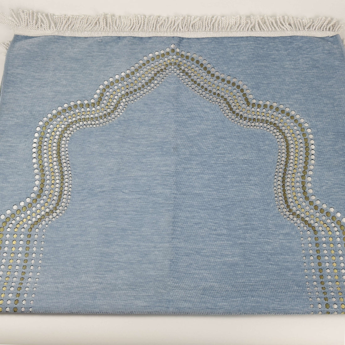 Abu Dhabi Pastell-Gebetsteppich – Minimalistisches Moschee-Motiv, weiche Mikrofaser, 120 × 70 cm