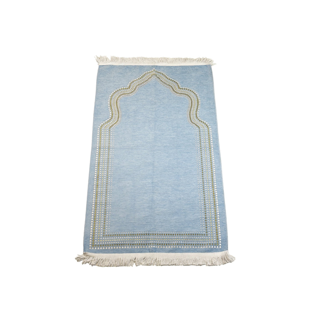 Abu Dhabi Pastel Prayer Rug – Minimalist Mosque Motif, Soft - Touch Microfibre, 120 × 70 cm - The Art of Deen