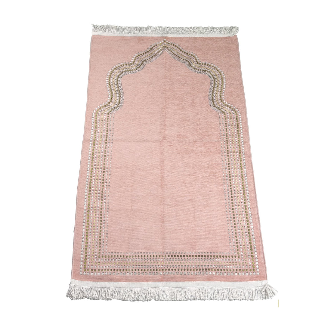 Abu Dhabi Pastel Prayer Rug – Minimalist Mosque Motif, Soft - Touch Microfibre, 120 × 70 cm - The Art of Deen