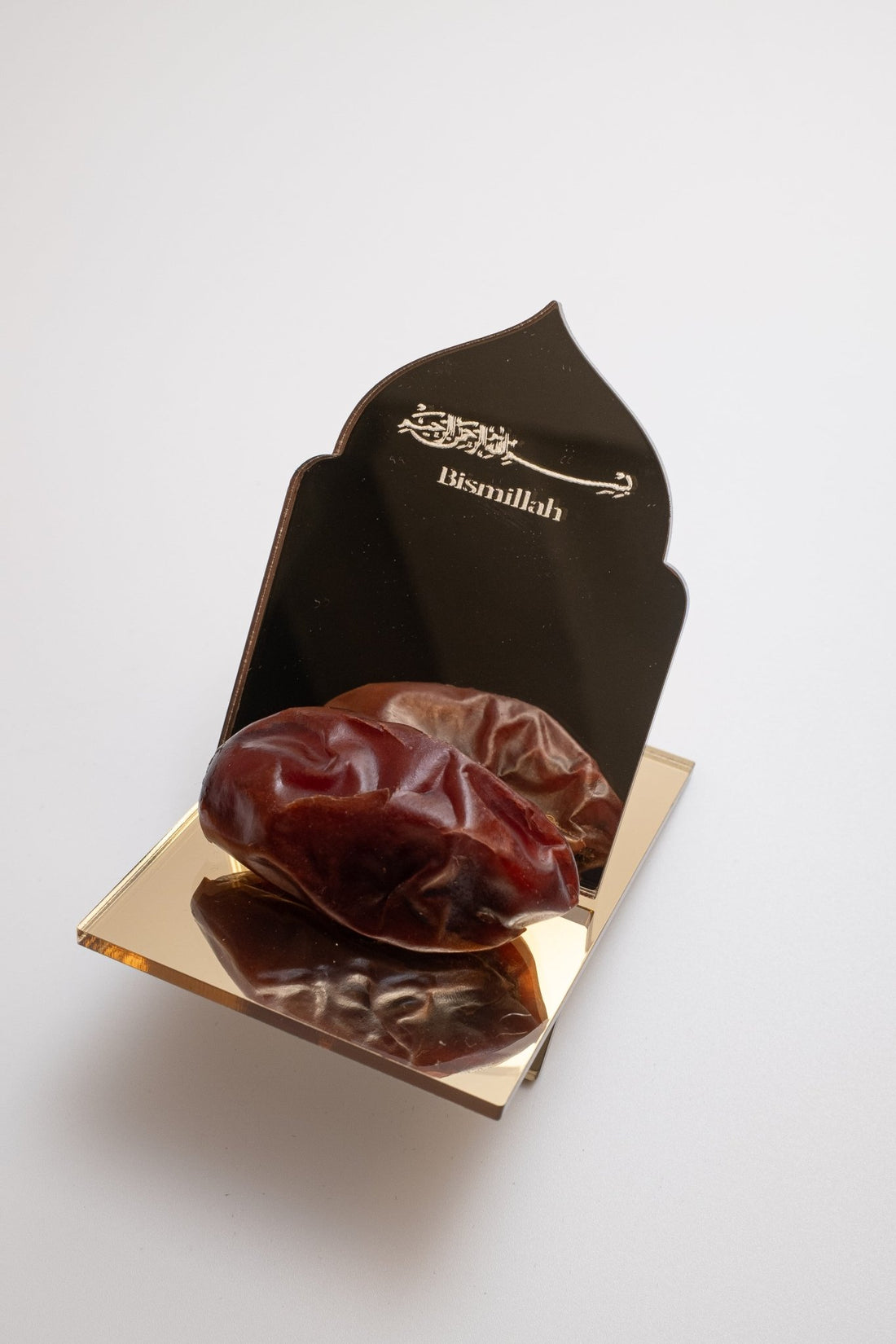 Bismillah Acrylic Date Holder – Minimal Islamic Table Accent for Ramadan & Eid - The Art of Deen