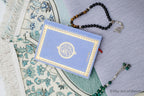 Elegant Velvet Qur’an with Gold Embroidery – Arabic Uthmani Script Edition (14×20 cm) - The Art of Deen