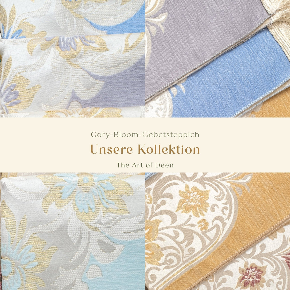 Gory Majestic Bloom Prayer Mat | Jacquard - Woven Soft Acrylic Blend | Elegant Floral Arch Design - The Art of Deen