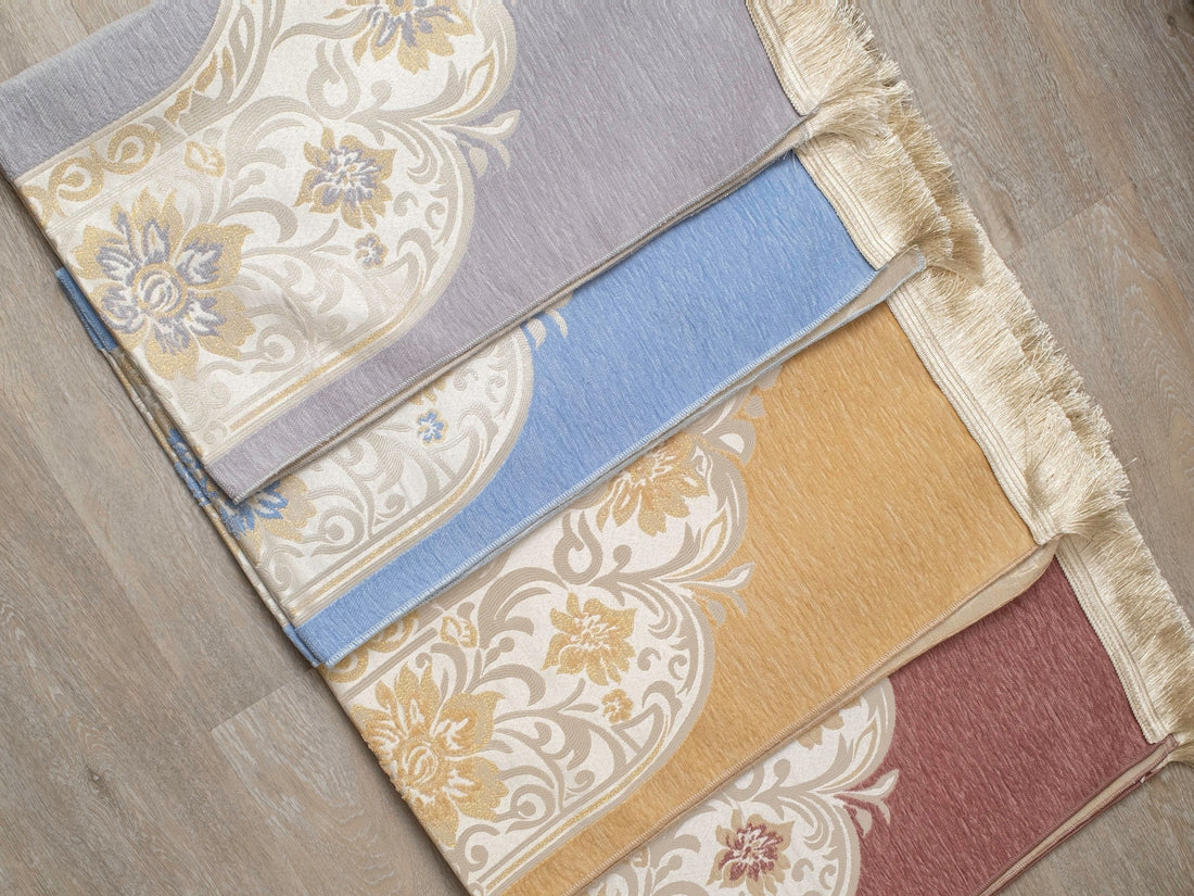 Gory Majestic Bloom Prayer Mat | Jacquard - Woven Soft Acrylic Blend | Elegant Floral Arch Design - The Art of Deen