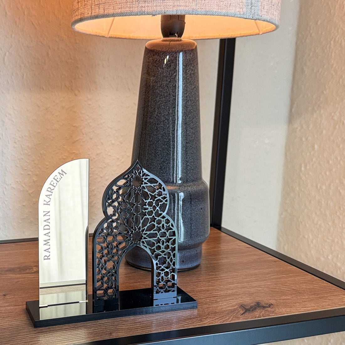 Islamic Decor 2 - in - 1 Ramadan Kareem & Allahu Akbar Gold Acrylic Sign - Mosque Decoration - The Art of Deen