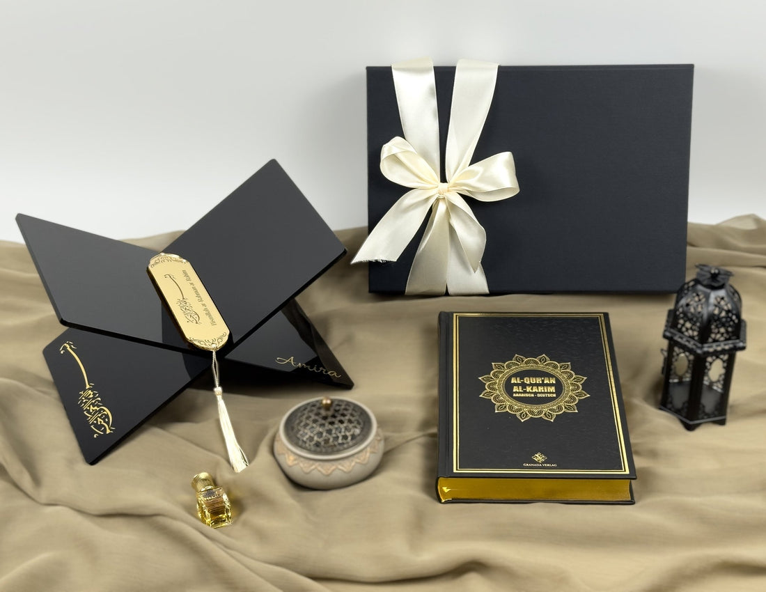 Islamic Geschenkset – Quran Arabisch - Deutsch - Eid Geschenk, Ramamdan geschenk, Hochzeitgeschenk - The Art of Deen
