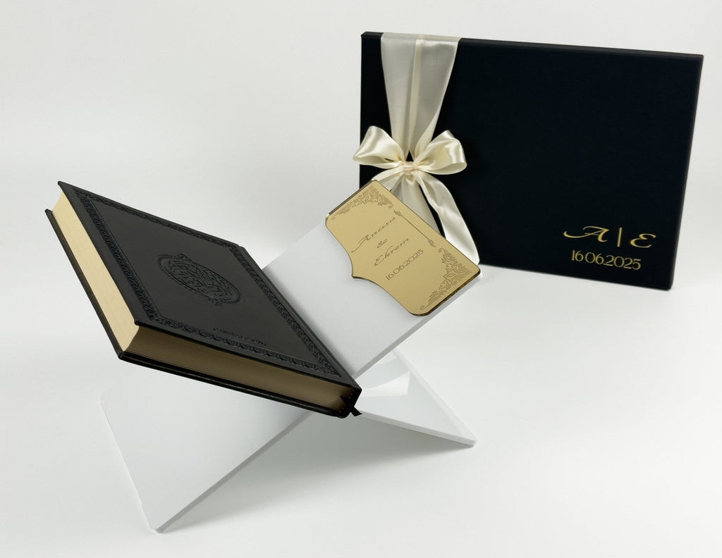 Islamic Wedding Gift for Couple - Personalized Quran Holder Gift - The Art of Deen