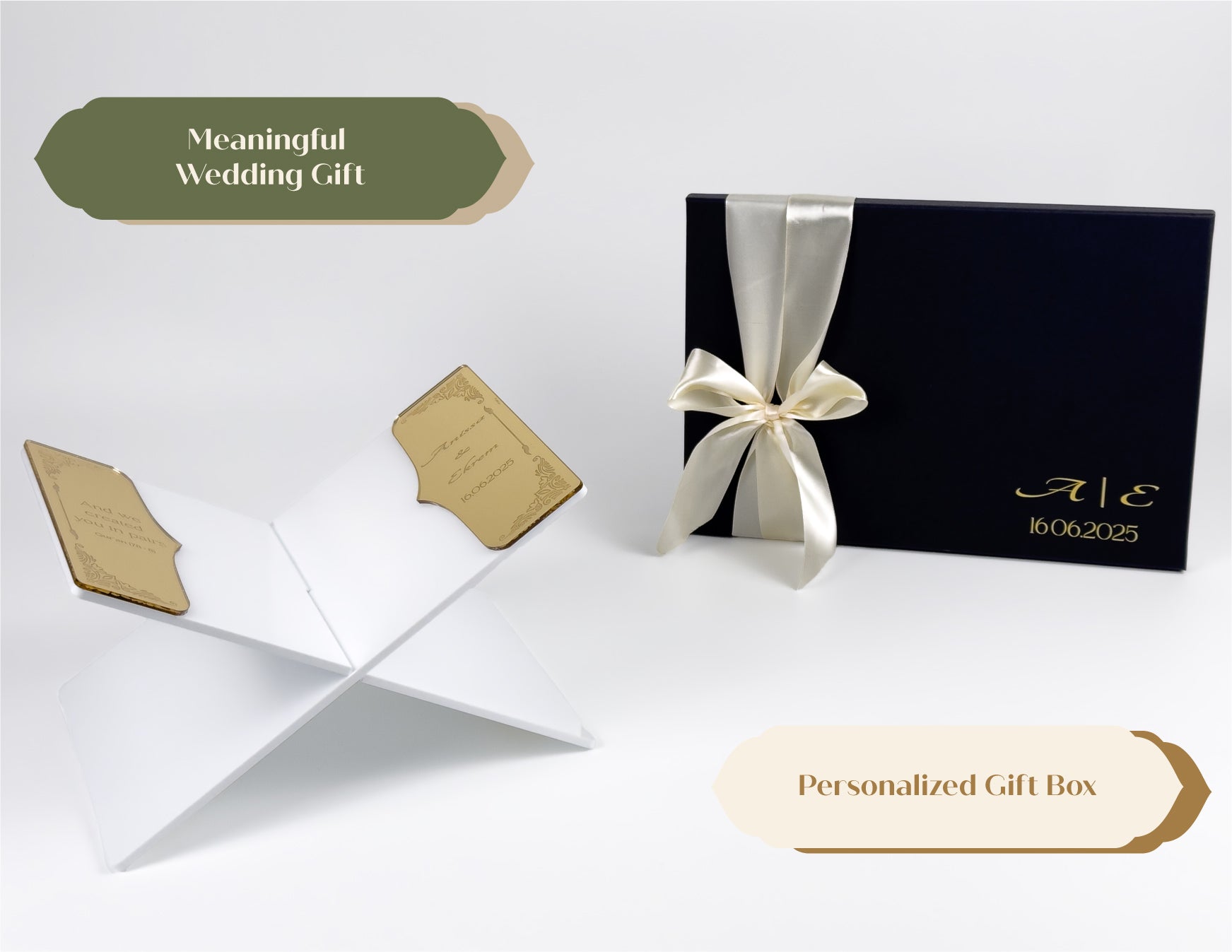 Islamic Wedding Gift for Couple - Personalized Quran Holder Gift - The Art of Deen