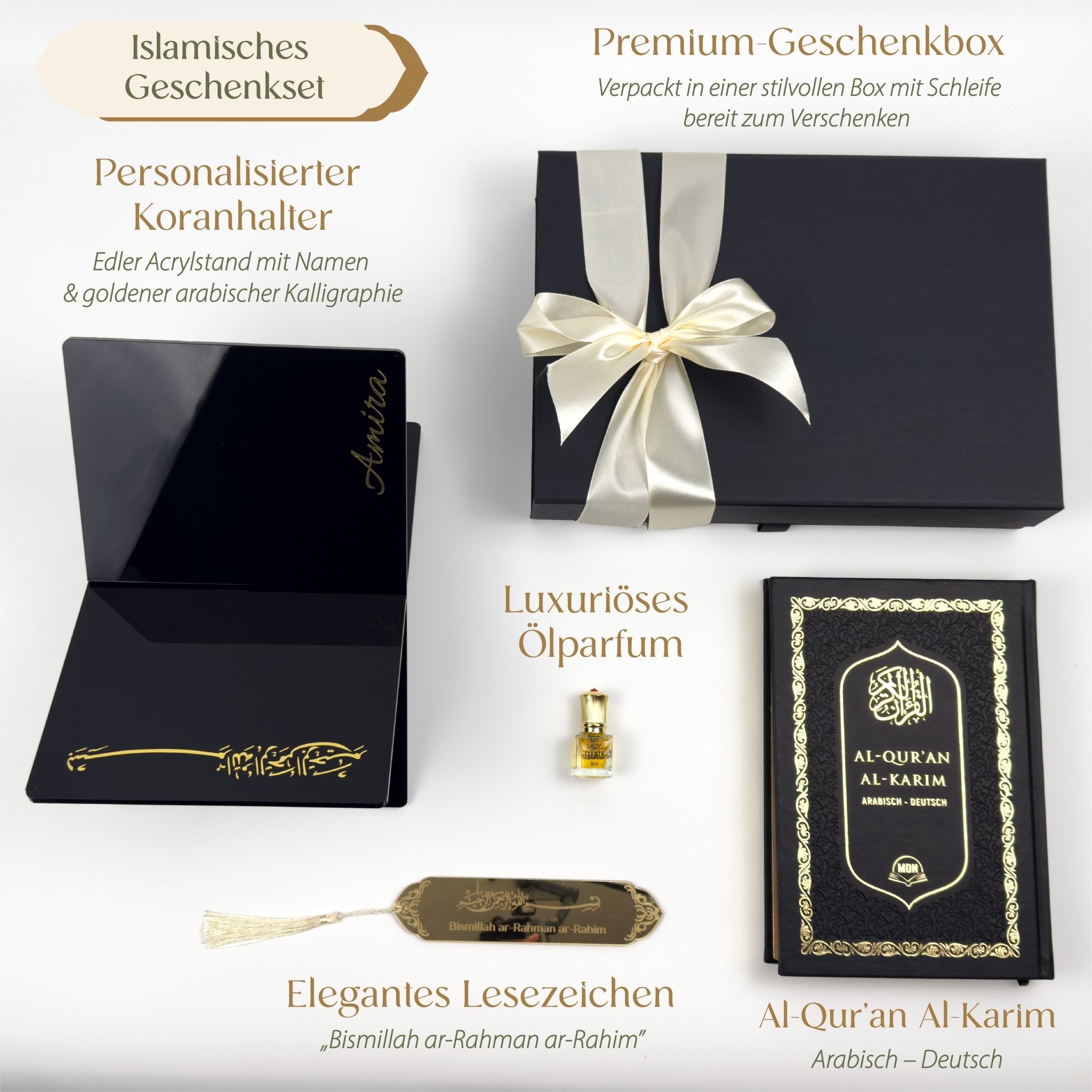 Makkah Islamic Geschenkset – Quran Arabisch - Deutsch - Eid Geschenk - The Art of Deen