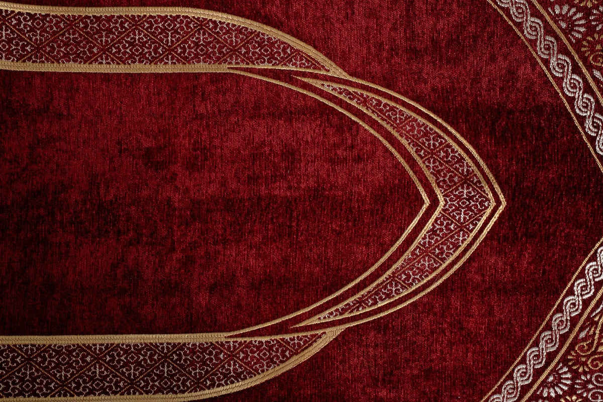 Mihrab Prayer Rug with Light Padding – Luxury Silk - Look Islamic Prayer Mat - The Art of Deen