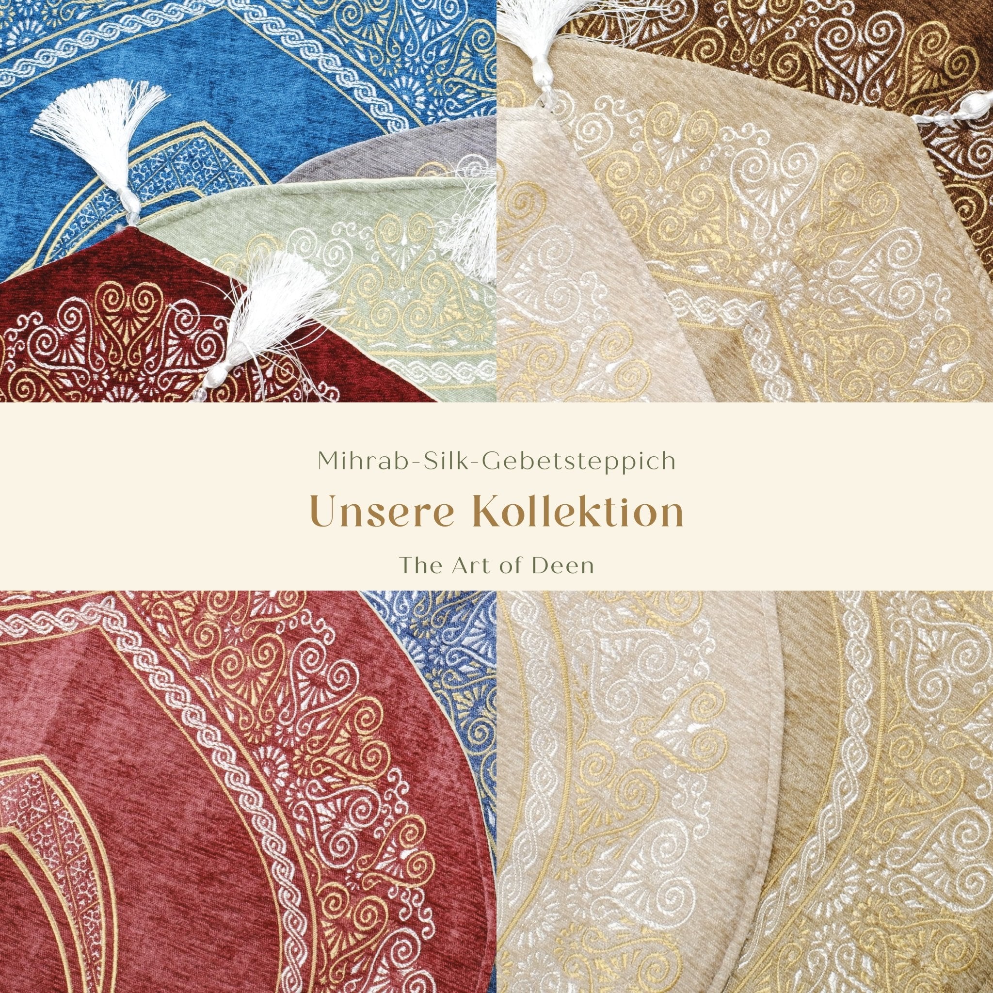 Mihrab Prayer Rug with Light Padding – Luxury Silk - Look Islamic Prayer Mat - The Art of Deen