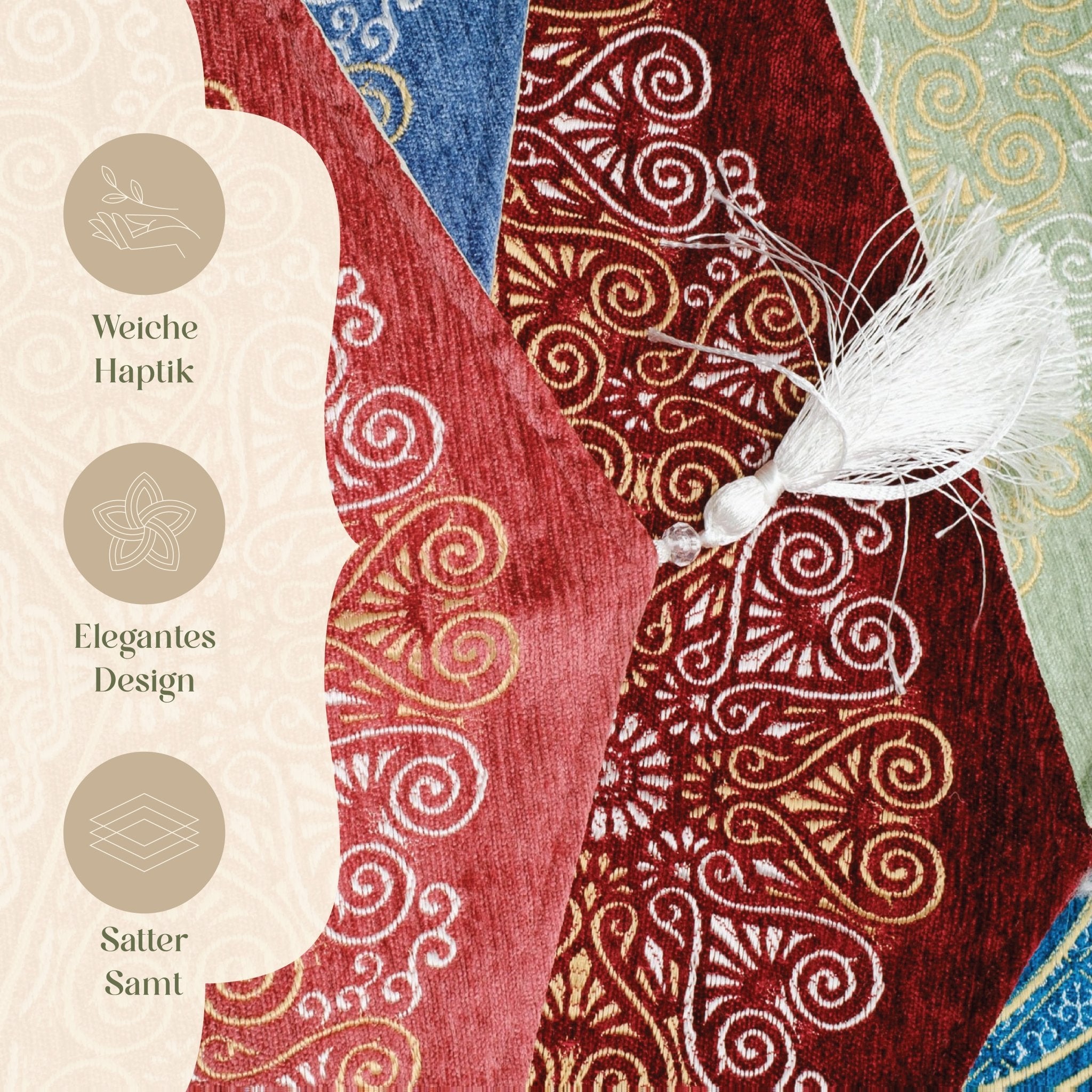 Mihrab Prayer Rug with Light Padding – Luxury Silk - Look Islamic Prayer Mat - The Art of Deen