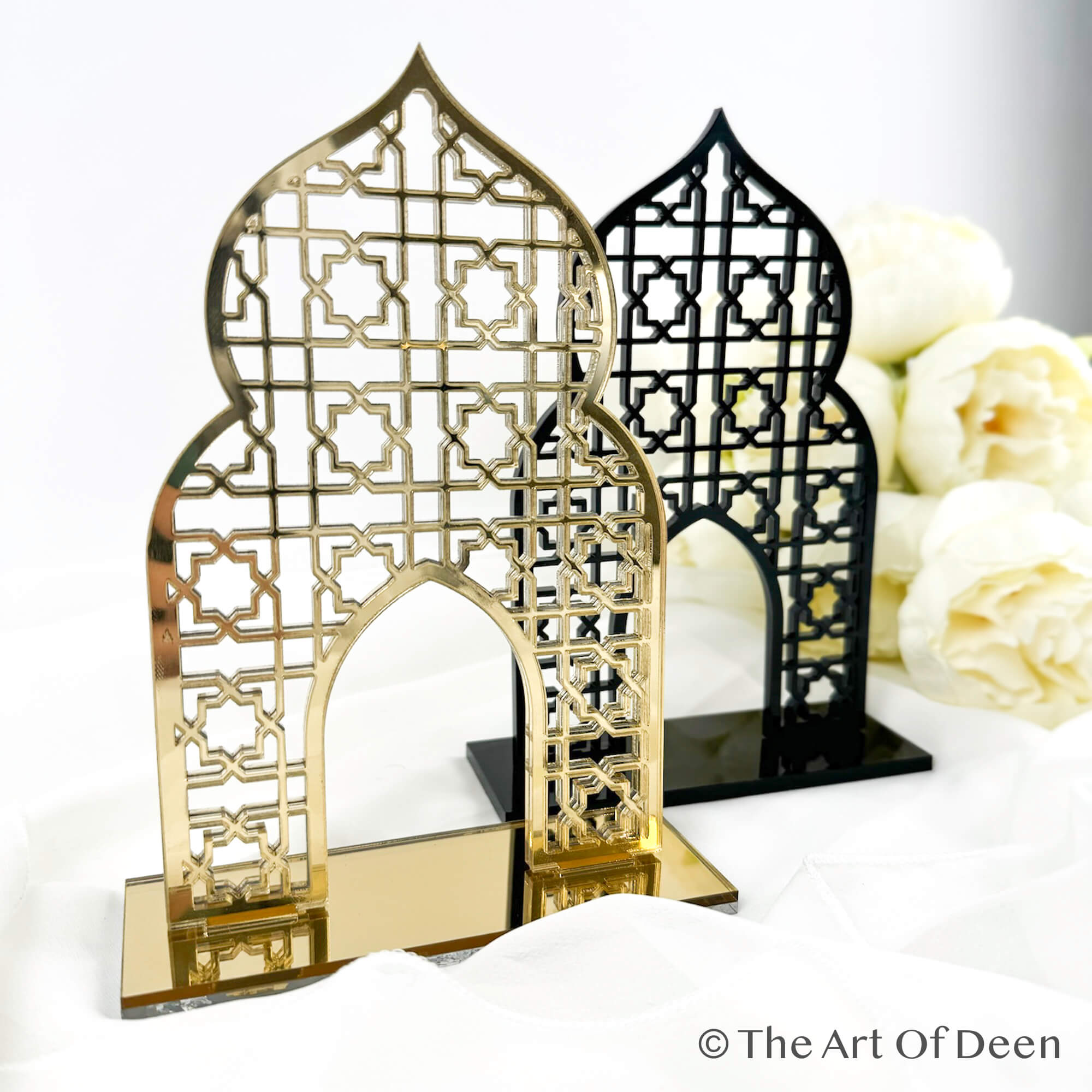Mosquee Islam Decoration | Arab Gift | Table Centerpiece for Ramadan | Elegant Decorative Stand in Oriental Design | Eid Gift | Wedding Gift - The Art of Deen