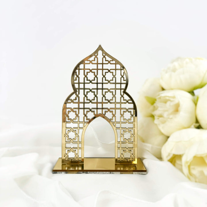 Mosquee Islam Decoration | Arab Gift | Table Centerpiece for Ramadan | Elegant Decorative Stand in Oriental Design | Eid Gift | Wedding Gift - The Art of Deen