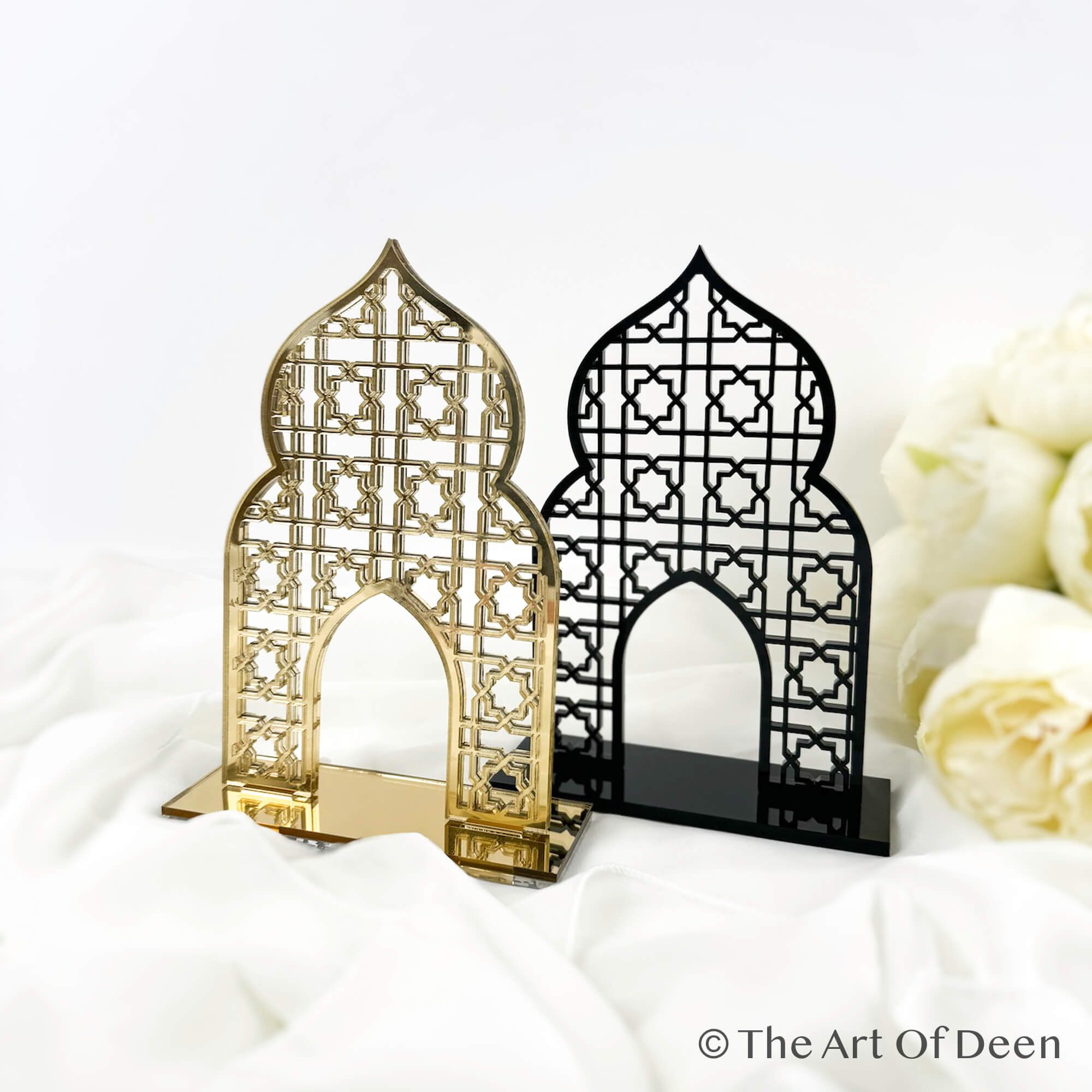 Mosquee Islam Decoration | Arab Gift | Table Centerpiece for Ramadan | Elegant Decorative Stand in Oriental Design | Eid Gift | Wedding Gift - The Art of Deen