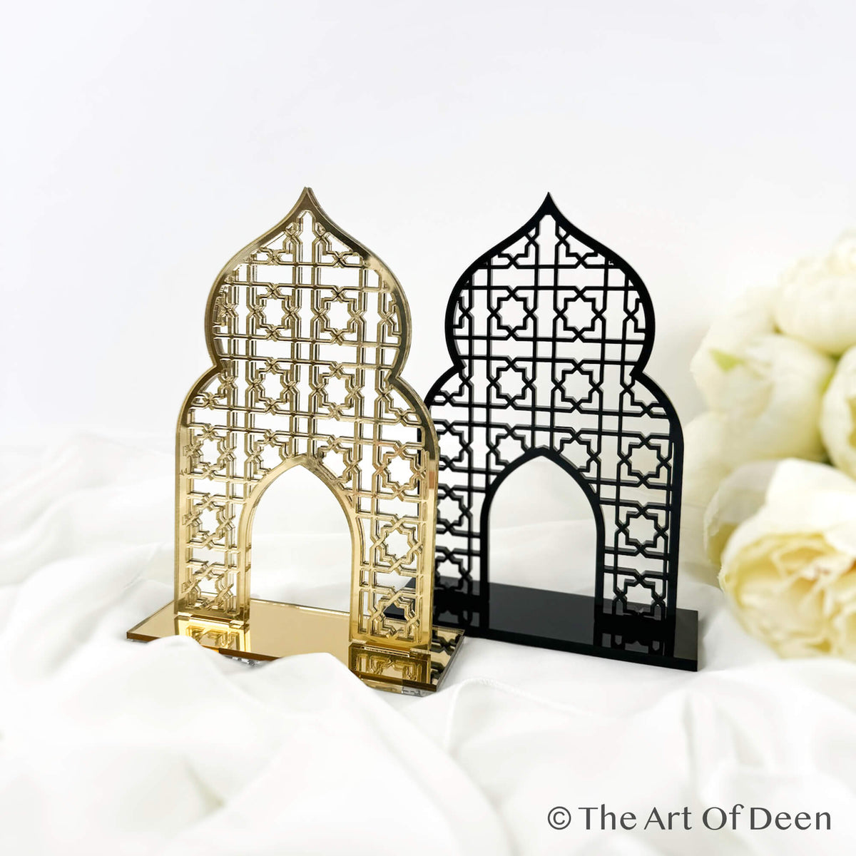 Mosquee Islam Decoration | Arab Gift | Table Centerpiece for Ramadan | Elegant Decorative Stand in Oriental Design | Eid Gift | Wedding Gift - The Art of Deen