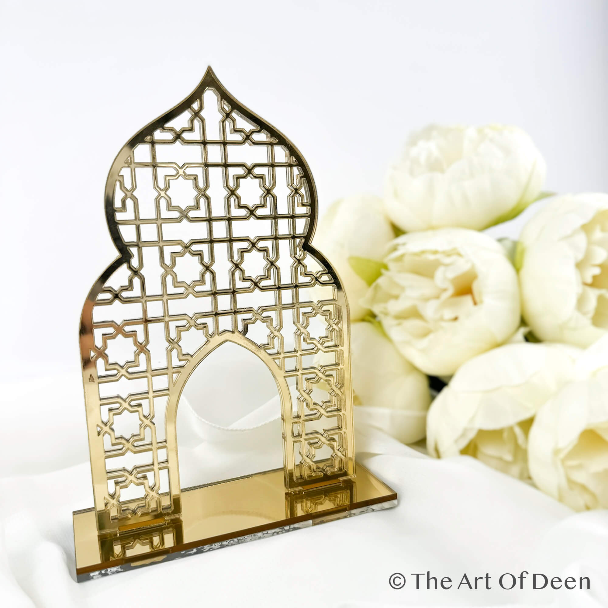 Mosquee Islam Decoration | Arab Gift | Table Centerpiece for Ramadan | Elegant Decorative Stand in Oriental Design | Eid Gift | Wedding Gift - The Art of Deen