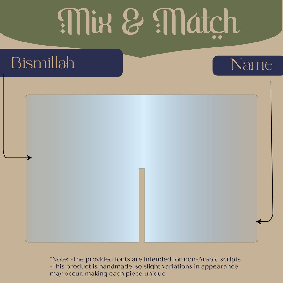 Personalized Transparent Quran Holder – A Thoughtful Gift for Any Islamic Event | Ramadan, Eid, Umrah, Hajj, Muslim Wedding Gift - The Art of Deen