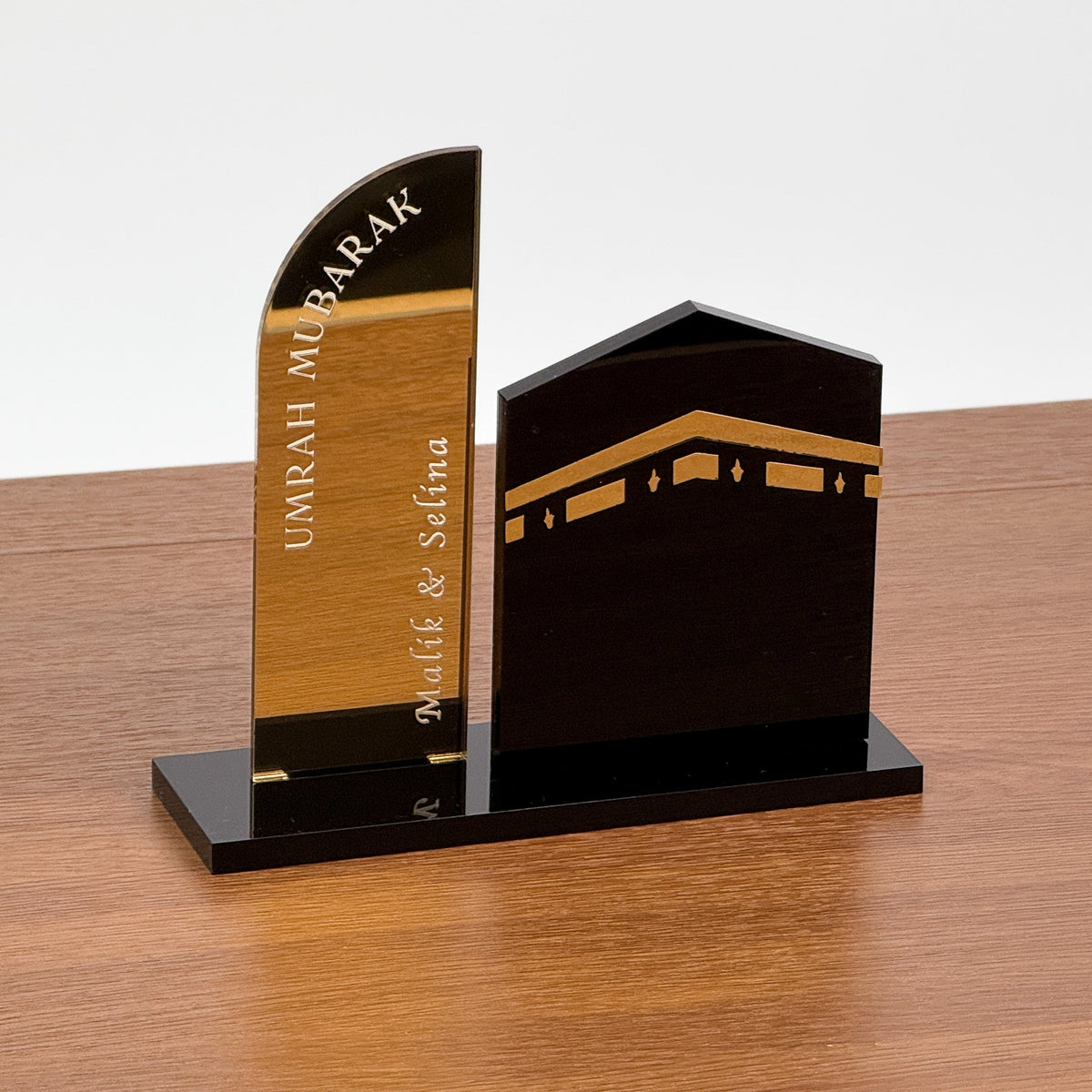Personalized Umrah Mubarak Gift | Custom Acrylic Kaaba Decor | Mecca Pilgrimage Souvenir with Name | Islamic Home Decor | Hajj & Umrah - The Art of Deen