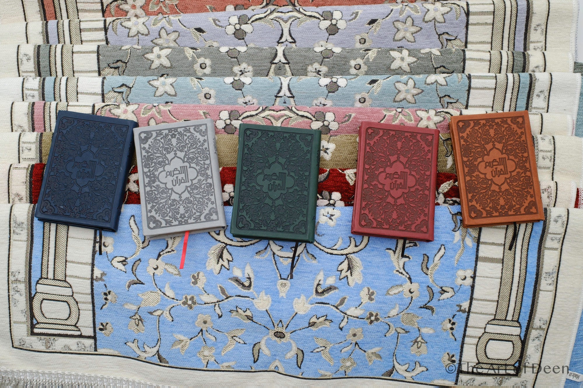 Pocket - Size Travel Qur’an – Arabic Uthmani Script | Leather - Feel Embossed Cover (5×8 cm) - The Art of Deen