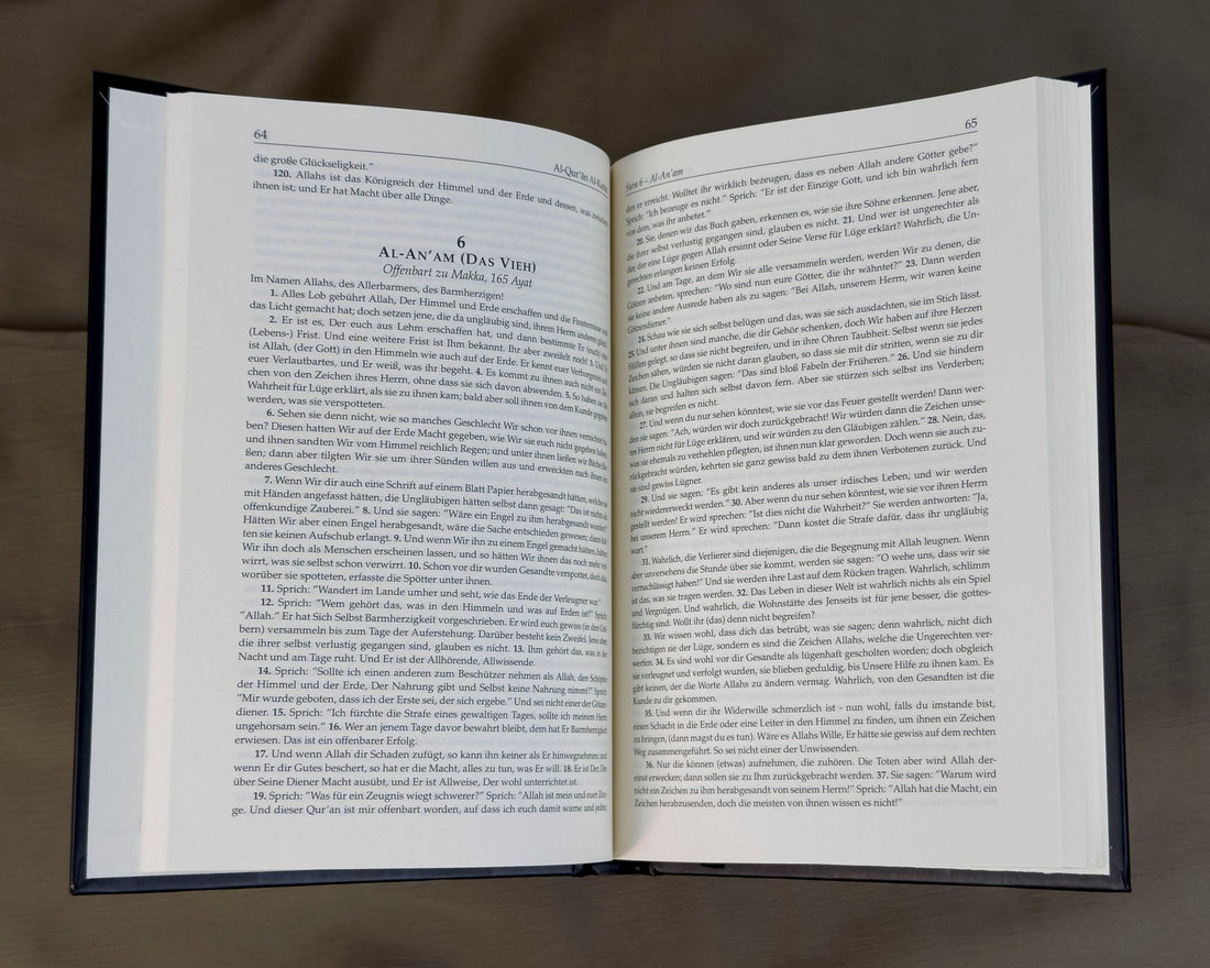 Quran Deutsch – Hardcover Schwarz mit Goldprägung & Leseband Rauda Verlag Geschenk - Edition - The Art of Deen