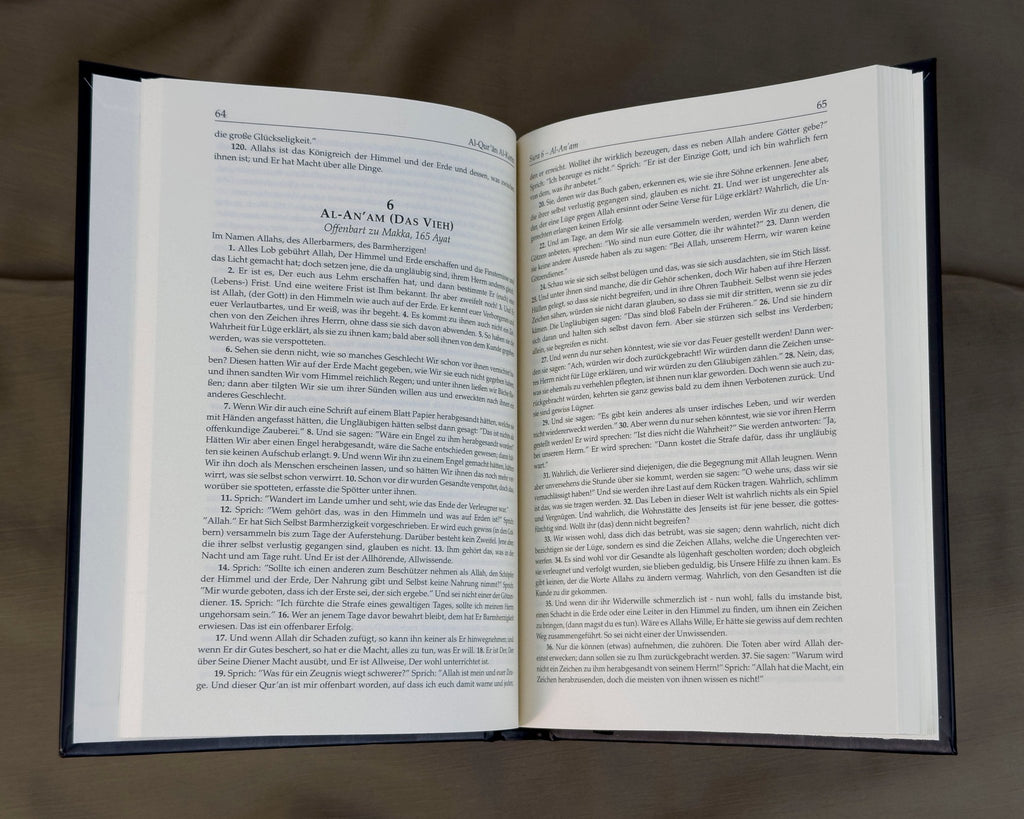 Quran Deutsch – Hardcover Weiß mit Goldprägung & Leseband Rauda Verlag Geschenk - Edition - The Art of Deen