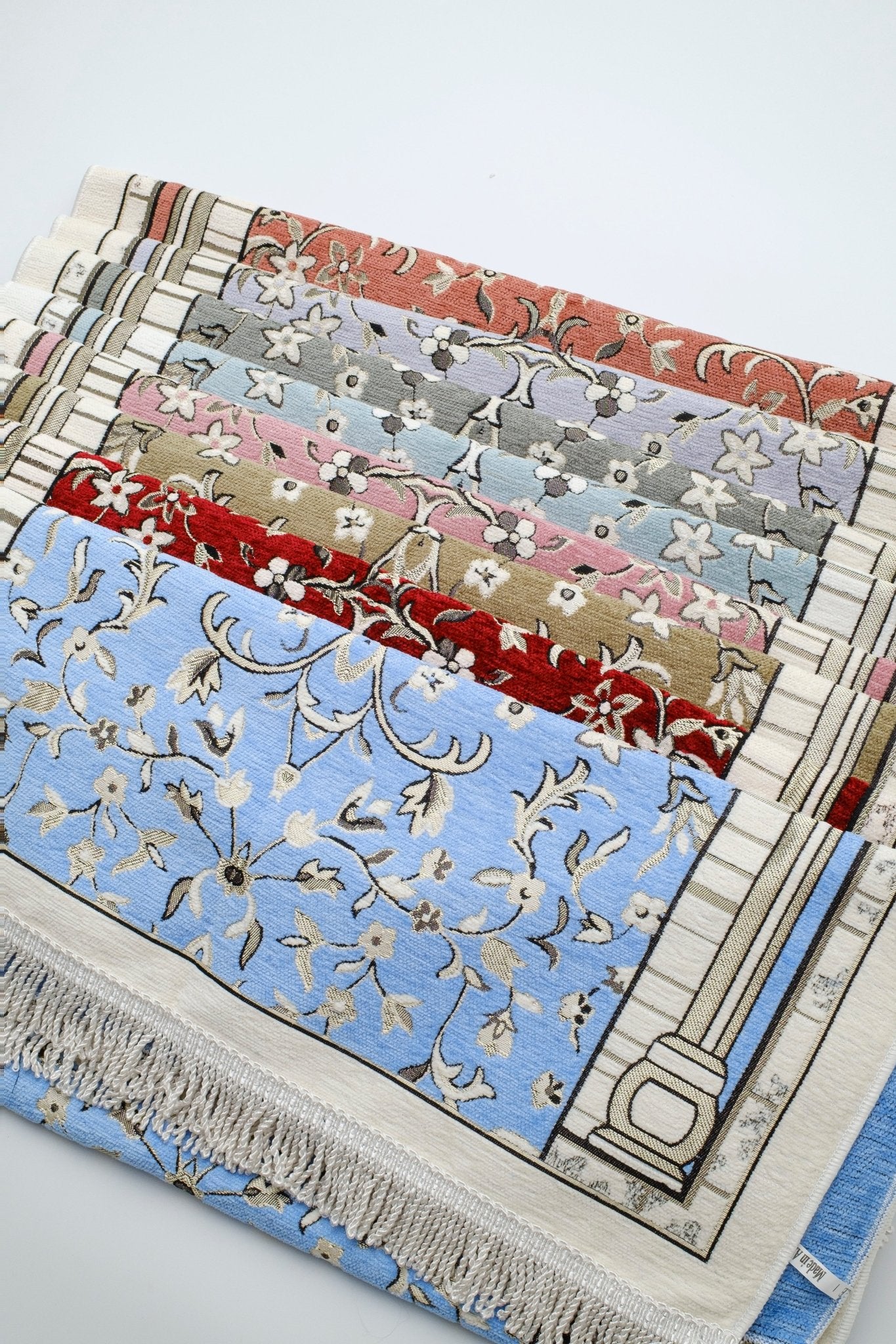 Rauda Granada Arch Prayer Mat | Soft, Lightweight Floral Arch Design | Multiple Colours Available - The Art of Deen