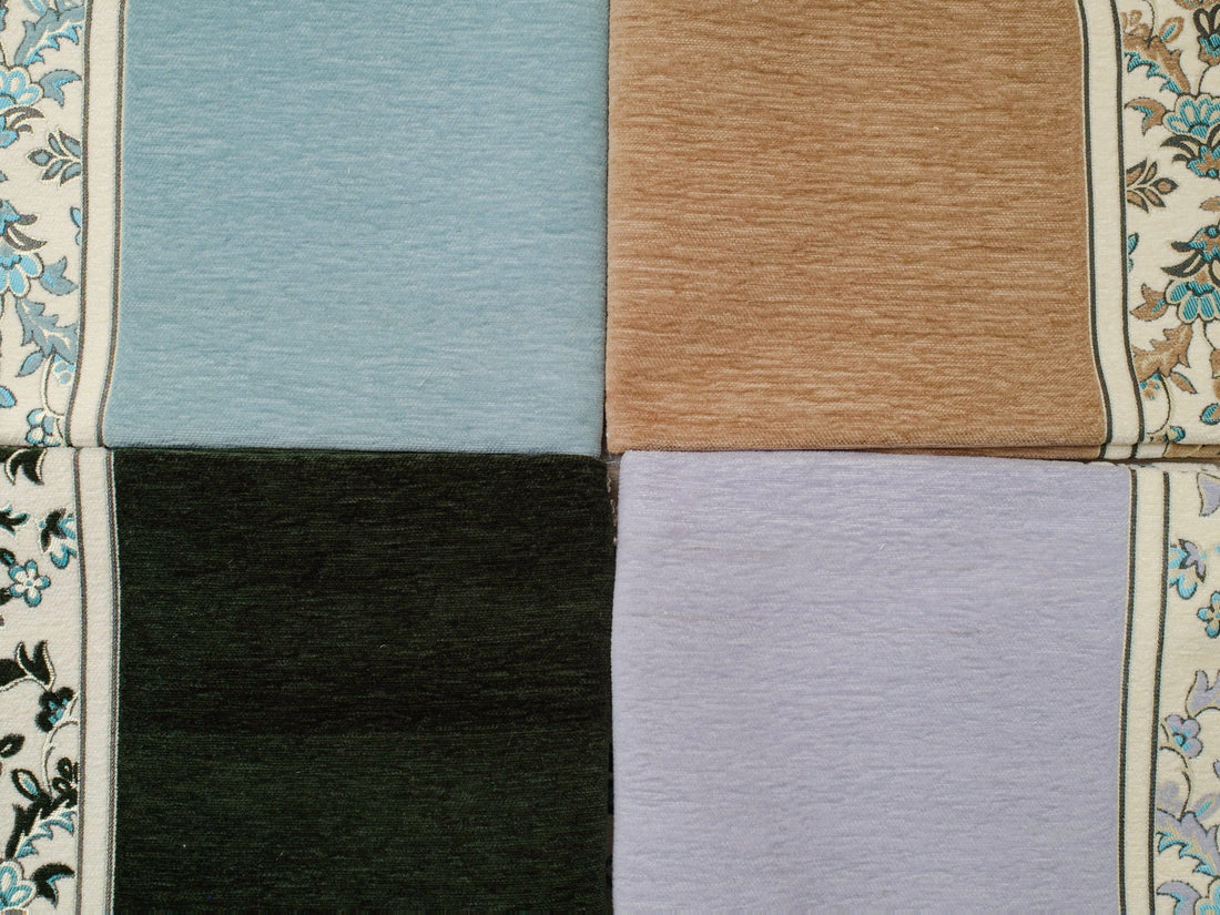 Rauda Medina Bloom Prayer Mat | Soft, Minimal Floral Border Design | Lightweight and Elegant - The Art of Deen