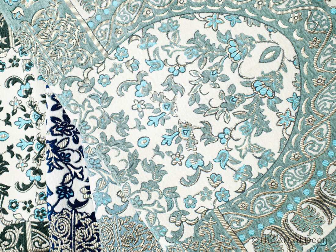 Rauda Premium Heavy Prayer Mat | High - Density Floral Sejadah | Ultra - Soft Velvet Feel - The Art of Deen