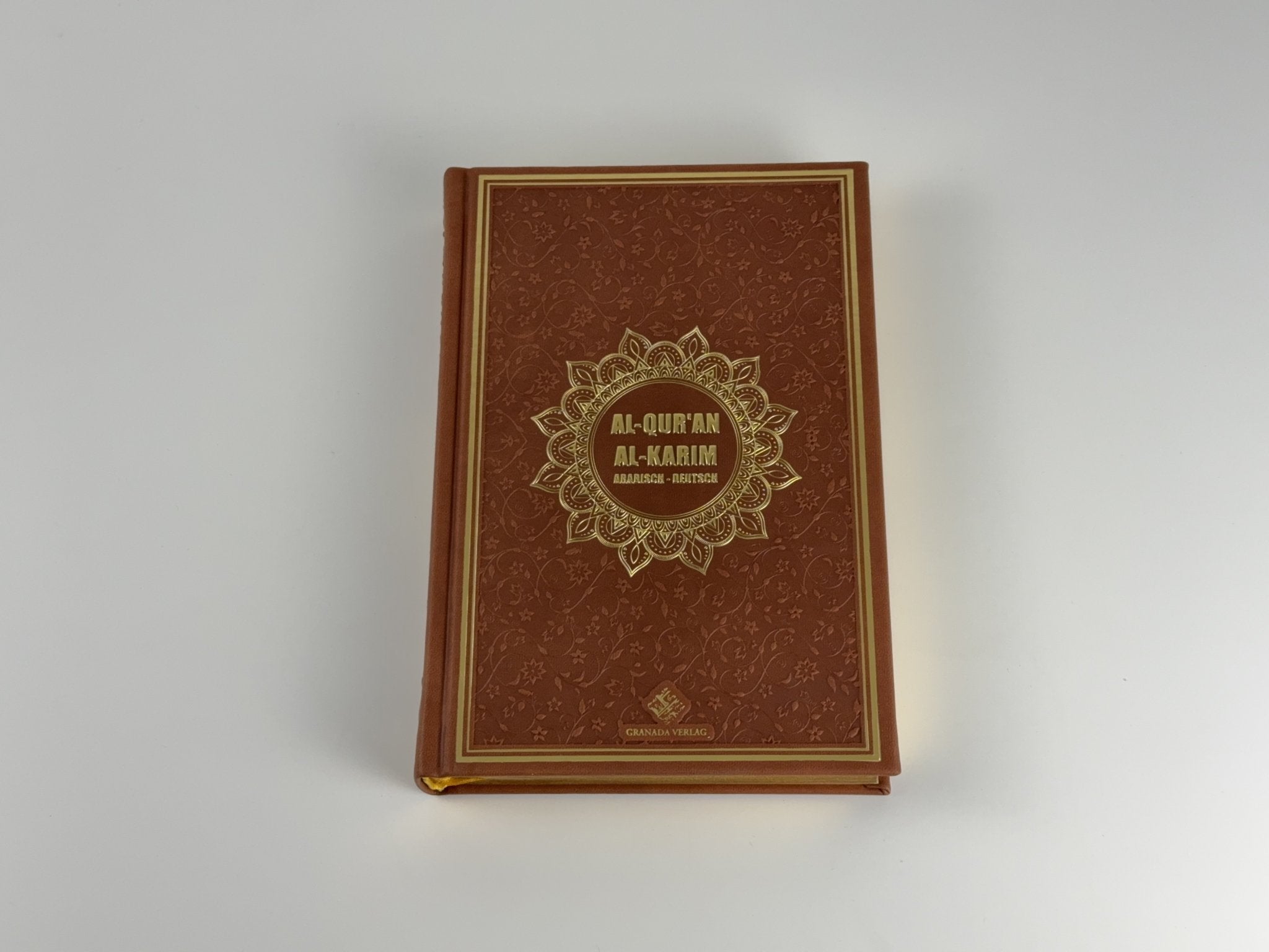 Terrakotta Quran Deutsch Arabisch – Extra Dicke Bubenheim Edition, QR - Code, Frank Bubenheim | Hardcover, Goldschnitt & Prägung - The Art of Deen