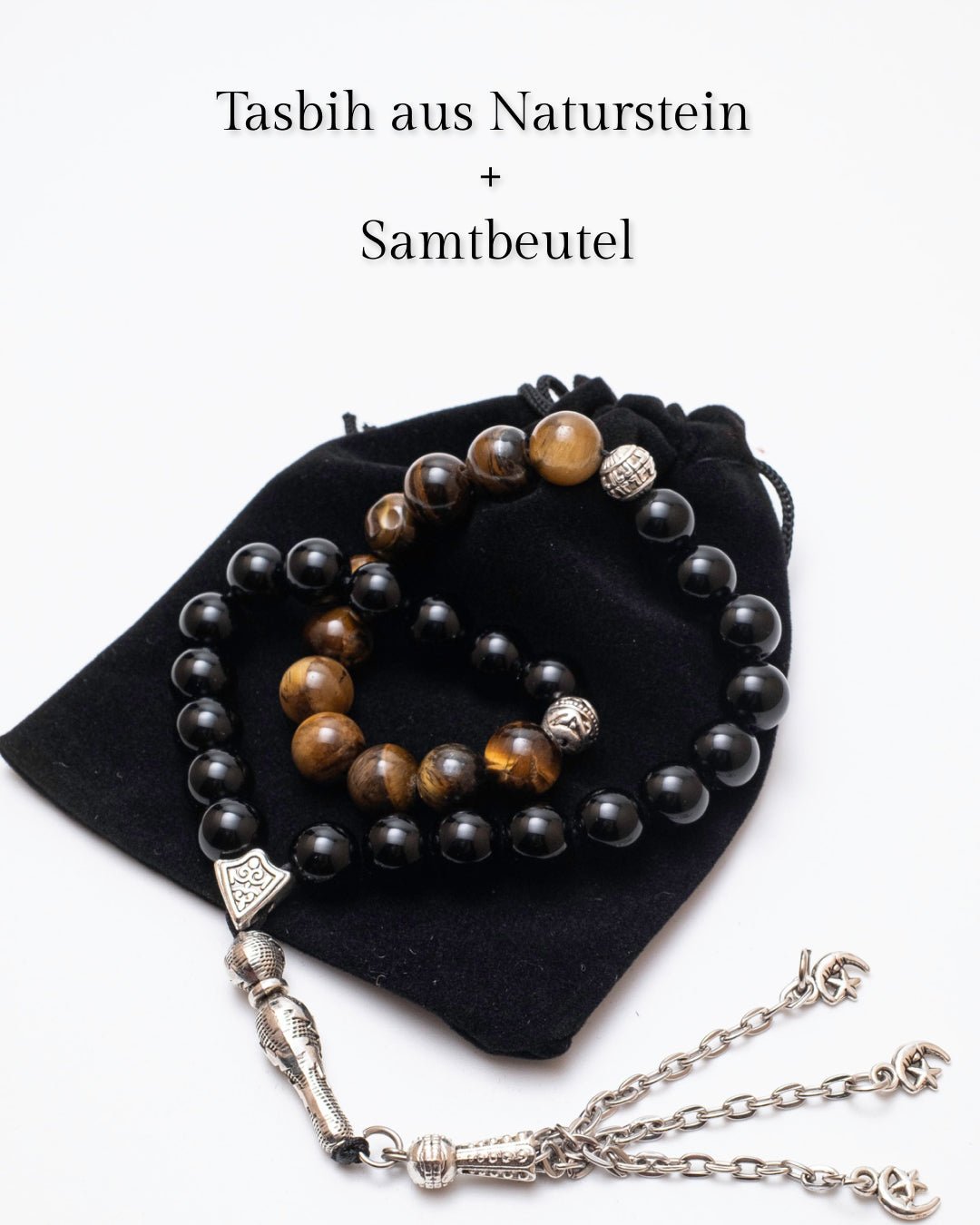 Tiger Eye Tasbih – 33 Beads | Natural Stone • Premium Dhikr Prayer Beads - The Art of Deen