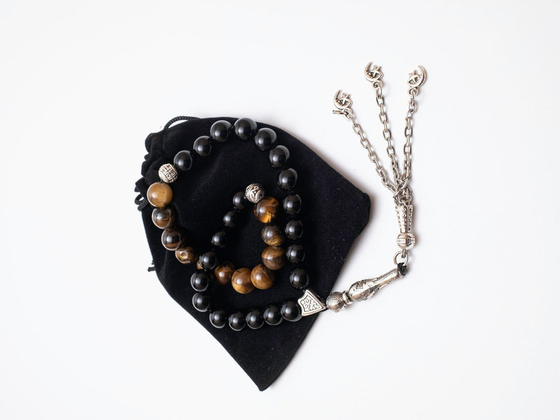 Tiger Eye Tasbih – 33 Beads | Natural Stone • Premium Dhikr Prayer Beads - The Art of Deen