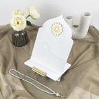 White Vertical Quran Holder – Elegant Acrylic Stand for Muslim Gifts & Home Décor - The Art of Deen